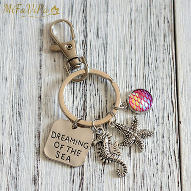 Seahorse with Mermaid Keychain for Woman THE AVIATOR